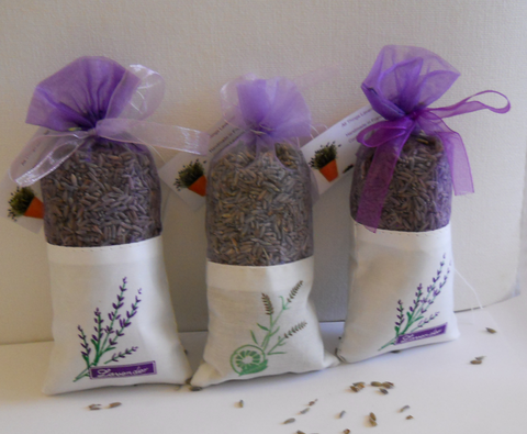  Organza & Linen filled Lavender Bags