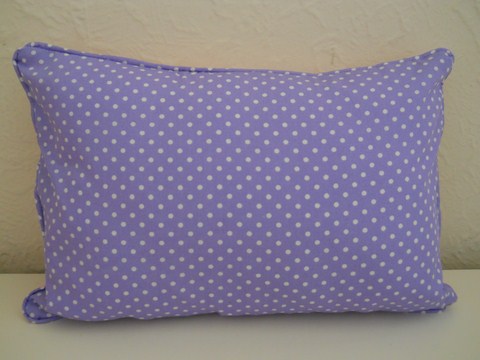 Lavender Sleep Pillow Travel Comforter Purple & White Polka Dot