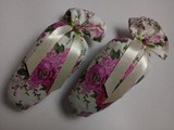 Lavender Filled Shoe Pillows Floral Pattern