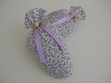 Lavender Filled Shoe Pillows Small Purple Flowers