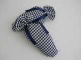 Lavender Filled Shoe Pillows Blue & White Check